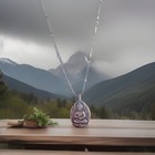Silver Tone Buddha Oval Charm Pendant Necklace Metal Ball bead Chain Religious