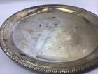 Vintage Silver Plated Round Serving Plate 12    Read Desc