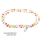 Beaded Phone Lanyard Strap Beaded Phone Charm Chain Kawaii Bracelet Keychain