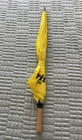 Spirit Airlines Yellow black Parasol Umbrella Wooden Handle Collectors Item