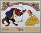 St Vincent Disney--3 Souvenir Sheets-beauty   Beast--scott   1775 1776 1776c-mnh