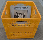Vinyl Record Album Lp 12  33 Rpm Dj Storage Crate Plastic Orange Stackable New