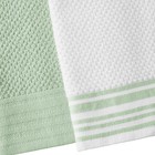 Mainstays 4-pack 16   x26    Woven Kitchen Towel Set  Sage
