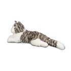 Smokey Douglas Plush 18  Gray Stuffed Animal Cat Grey White Kitty Cuddle Tabby