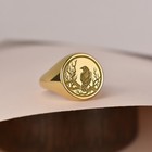 14k Gold Pirate Coin Ring  Treasure   Adventure Jewelry  Rogue Spirit  High Seas