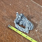 Vintage Zebra Resin Desk Shelf Decor