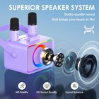 Karaoke Machine portable Bluetooth Speaker With 2 Wireless Microphone For Adults
