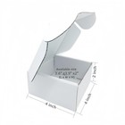 4x4x2 Inch Small White Mailers Boxes Recyclable Corrugated Inch 