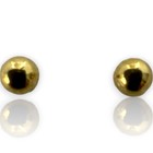 10k Yellow Gold Small Dainty 2 4mm Ball Stud Screw-back Everyday Earrings