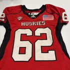 Game Worn Used Jersey Northern Illinois Huskies Niu Football Adidas Size 44  62