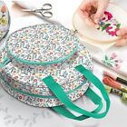 Embroidery Project Bag Embroidery Supplies Storage Carrying Tote Case Pockets 