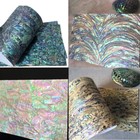 4 Kinds Abalone Shell Veneer Sheet Adhesive Sticker Flexible Bendable Shine
