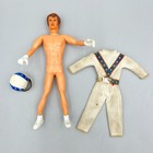 Vintage 1970s Ideal Evel Knievel Bendy Figure With Helmet   Jumpsuit