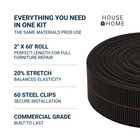 House2home 2  20  Stretch Upholstery Webbing 60ft Roll   Clips Sofa Repair