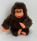 Vintage Brown Baby Gonga 5    Plush Gorilla Thumb Sucking Stuffed Animal Toy 1978