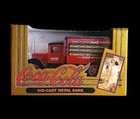 Vintage Coca Cola Delivery Truck Coin Bank Diecast Metal Vehicle 1993 New In Box