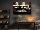 Heat Al Pacino Vs De Niro Dinner Scene Canvas Print