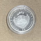 2006  5 Palau Nantan Meteorite Silver Commemorative Coin With Real Meteorite