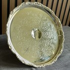 Vtg F b  Rogers 1883 Plated Silver Ornate Footed Cake Plate stand 12    