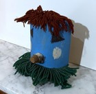 Native American Wood Sculpture - Navajo Corn Kachina Sacred To Make Corn Grow