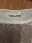 Med Lined Lace Top  Fitted Waist  Dolman Sleeves Blouson Style 
