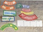 Mixed Lot Of 10 Girl Scouts Gsa  Iron On Patches