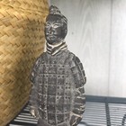 Vintage Chinese Guard Statue Terracotta Clay Sculpture Emperor