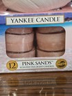 Yankee Candle Pink Sands Gift Set 12 Tea Lights   Sea Shell Holder 2012 New