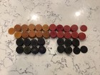 Vtg Catalin Bakelite Swirl Poker Chips Butterscotch   red   black 164 Total