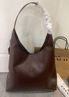 Coach Cu044 Brooklyn Shoulder Bag 39 Handbag Natural Grain Leather Dark Brown