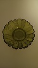 Vintage Indiana Glass Lily Pons Avocado Green Glass Sunflower  Mcm Bowl Dish 5   