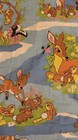 Vintage Bambi Walt Disney Productions Twin Flat Sheet 