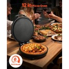 Uimoso 12-inch Portable Electric Pizza Oven  1200w For Baking And Grilling