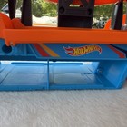 Hot Wheels Orange blue gray Track   Launcher Accessory Set With Blue Base