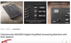 Clearsounds Ans3000 Digital Amplified Answering Machine W Slow Speech New In Box