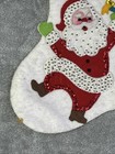 Vintage Bucilla Santa   s Toyshop Jeweled Christmas Stocking Felt Completed