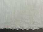 Vintage Delicate Infant Slip Buttoned Shoulder Scallop Edge White 18 5   