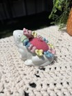 Vintage Pin Cusion Sewing Ceramic Floral Cottagecore