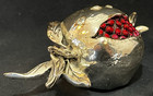 Vg Silver Pomegranate Sculpture Judaism Hebrew Israel Jewish Judaica Laminato Ag