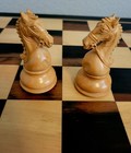 Luxury Box Wood Ebony Staunton Chess Set 4 25  King 21  Board 2 25  Squares Box 