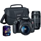 Canon Eos Rebel T7 Dslr With Ef18-55mm   Ef 75-300mm Zoom Kit   3 Year Warranty