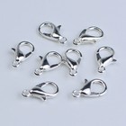 Wholesale  200pcs Gold silver Plated Lobster Claw Clasps 10x6mm 12x7mm 14x7mm