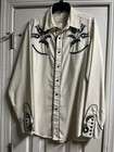 Vintage Roper Shirt Mens L Cowboy Western Rodeo Smile Pocket