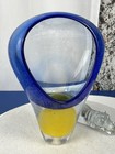 Vintage Polish F c Crystal Hand Made Art Glass