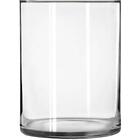 Clear Glass 8  Wide Cylinder Floral Vase Elegant Design Floral Arrangements New