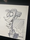 Animation Art Sketch Signed Autograph Convention Art Dc Comic Joker  Batman Mt