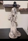 Vintage Japanese Geisha Figure Statue Traditional Kimono Decorative Collectible