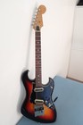 Vintage 1970s Aria Lyle Teisco Guitar Offset Strat Style 2 Pu Japan Sunburst