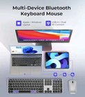 Seenda Wireless Bluetooth Keyboard And Mouse Combo  usb   Dual Bt  Skm64-2