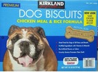 Kirkland Signature Premium Dog Biscuits Chicken   Rice Formula Adult 15 Lb